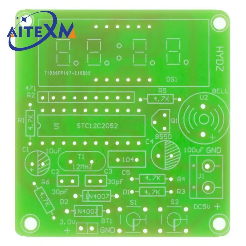 Рисунок 4 - Цифровые 4-битные электронные часы AT89C2051