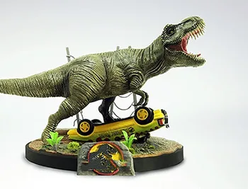 

1/24 ancient Dinosaur with Scrap (WITH BASE ) Resin figure Model kits Miniature gk Unassembly Unpainted