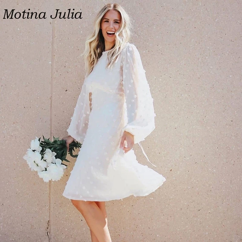 Motina Julia шифоновое жаккардовое платье для женщин Осень Зима с длинным рукавом Миди платье вечернее платье