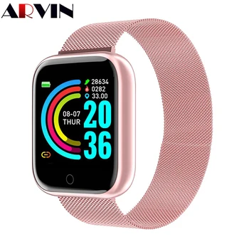 

Smart Watch Women Men Sport Bluetooth Smart Band Heart Rate Monitor Blood Pressure Fitness Tracker Bracelet for Android IOS