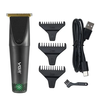 

Electric Hair Clipper for Men Cordless Rechargeable Beard Trimmer Grooming Kit M2EE