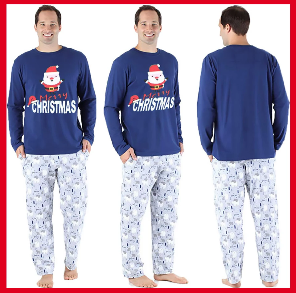 Family Christmas Pajamas Family Matching Adult Women Kids Outfit Sleepwear