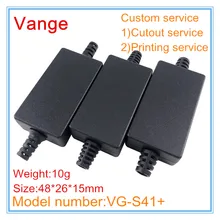 10 шт./лот коробка для литья под давлением ABS Пластиковый материал проект чехол 48*26*15 мм с проводом протектор для трансформаторного устройства