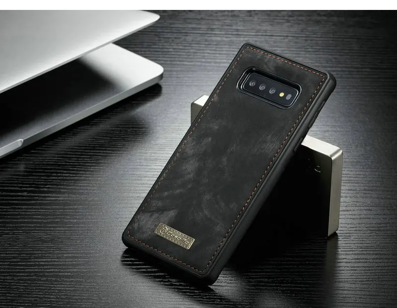 Чехол мне бумажник с застежкой-молнией чехол для телефона для samsung Galaxy Note 10 Мульти-Функция Съемная карта чехол s для Galaxy S8 S9+ Note 8 9 S10 e
