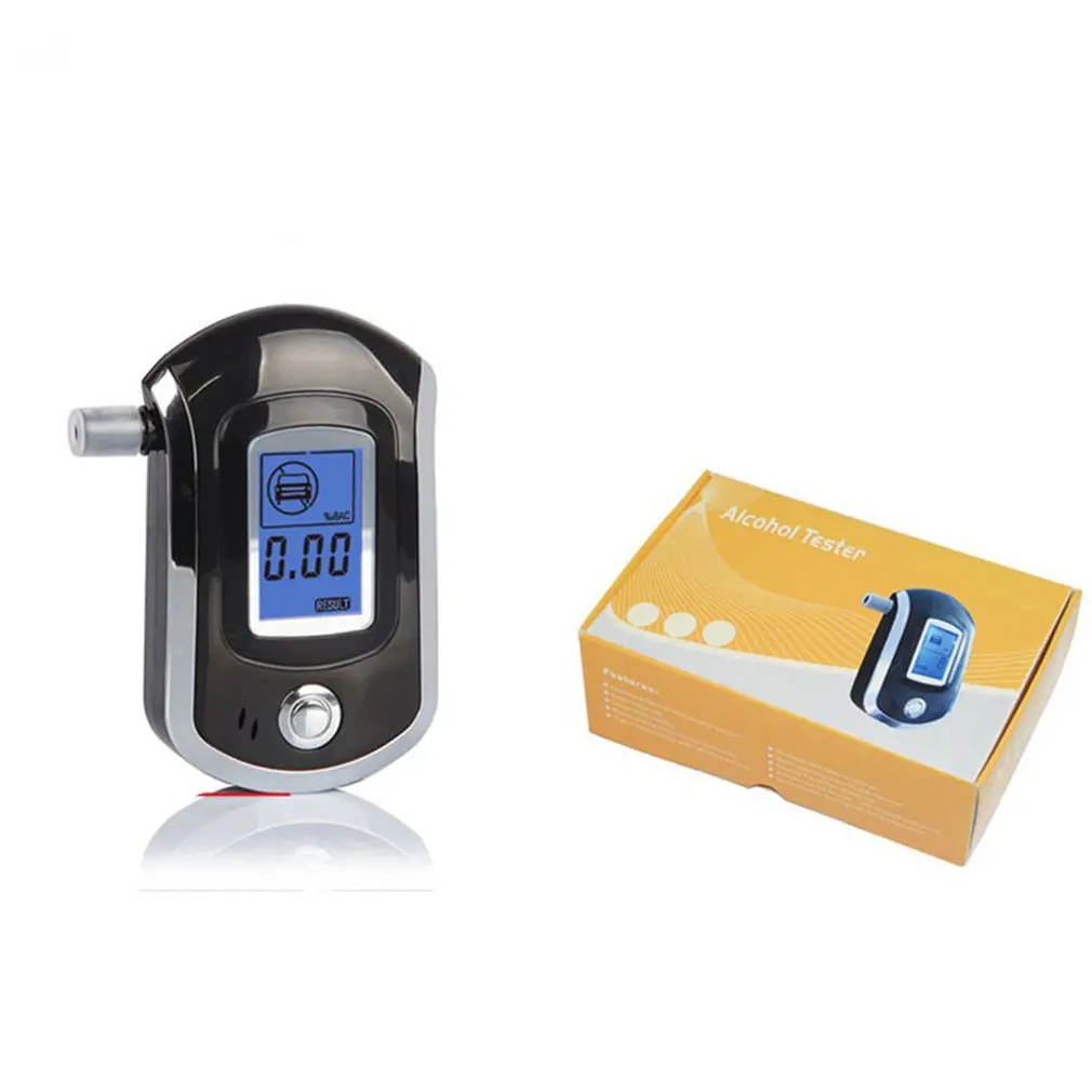 

Professional LCD Alcohol Tester Portable Police Digital Alcohol Tester Respiratory Test Analyzer Alcohol Tester AT6000