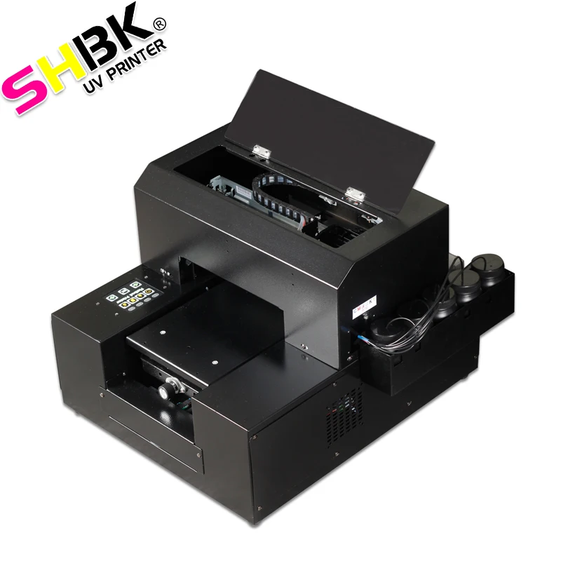 SHBK. punehod заводская цена УФ планшетный принтер Размер a4 6 видов цветов cmyk + ww для