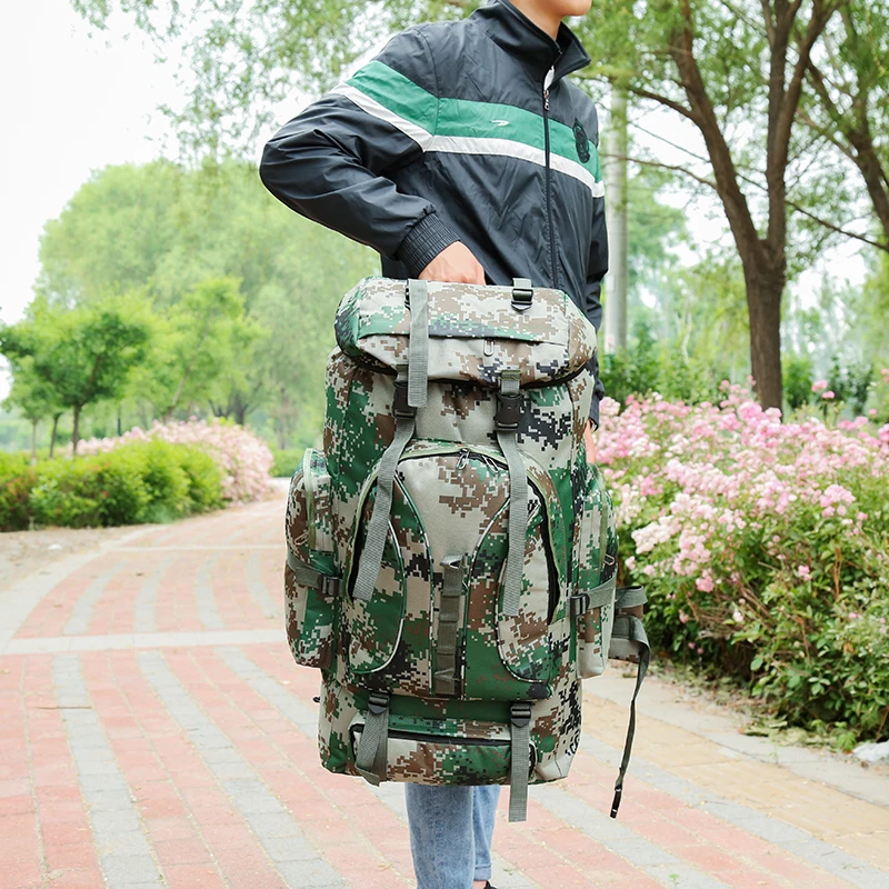 GOOHOJIO высокое качество 80L большой емкости рюкзак военный рюкзак многофункциональный водонепроницаемый мужской рюкзак сумка для путешествий
