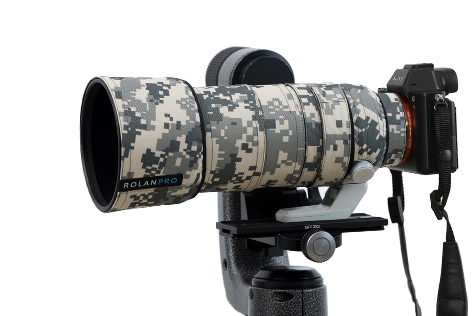 Copriobiettivo Impermeabile Rolanpro Per Sony Fe 70-200Mm F/2.8 Gm Oss Ii Camouflage Lens Clothing Rain Cover Custodia Per Pistole