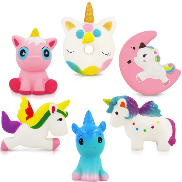 Kawaii Cake Squishy Jumbo Moon Unicorn Slow Rising Stress Relief Toy Squeeze Anti-Stress Toy for Kids Children for Adult Gift 1