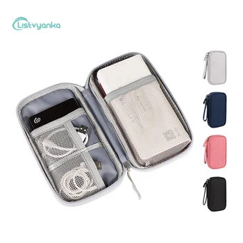 

Cable Organizer Bag Travel Storage Bag Data Cable Case Multifunction Waterproof U Disk Hard Disk Headset Gadget Organizer