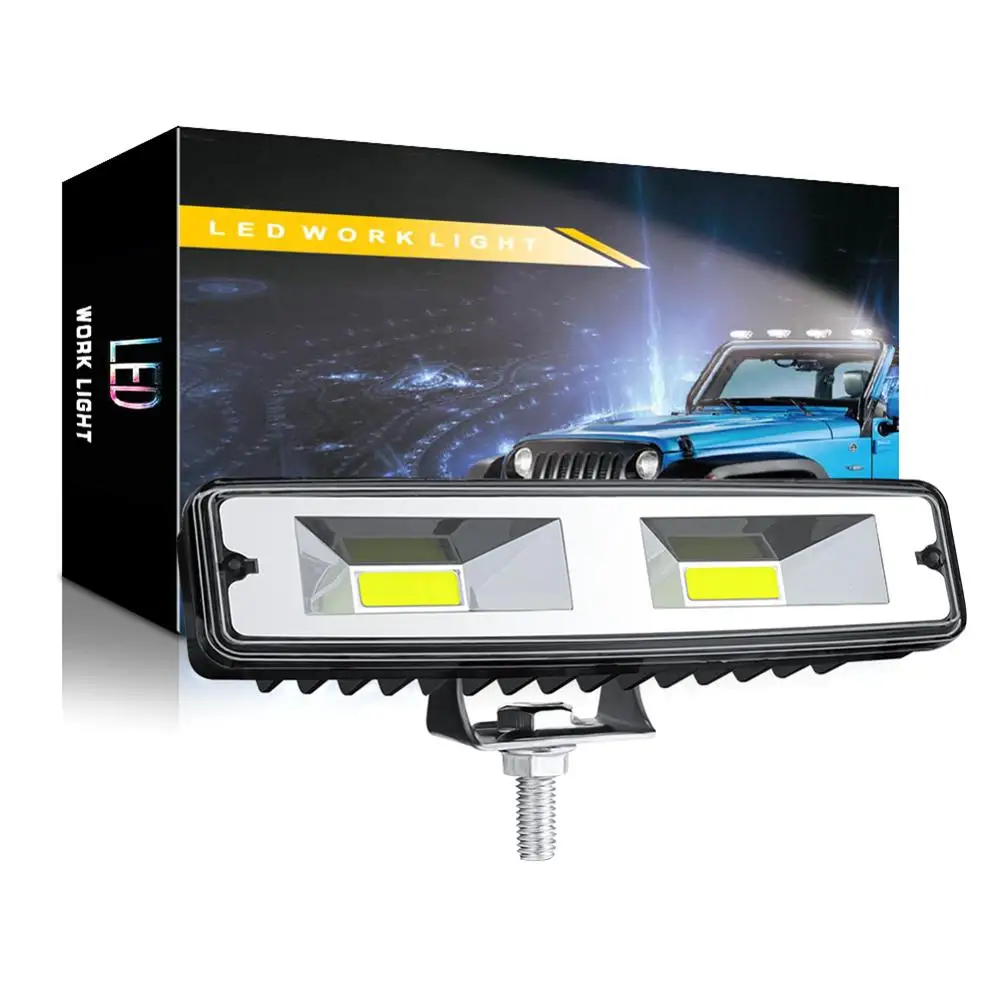 2X 18 Вт COB 16LED рабочий Светильник лампы пятно луча бар автомобиль внедорожник