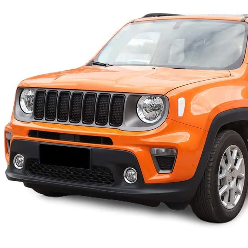 Для Jeep Renegade 2019 2020 передние вставки для радиаторной решетки внешние аксессуары ABS