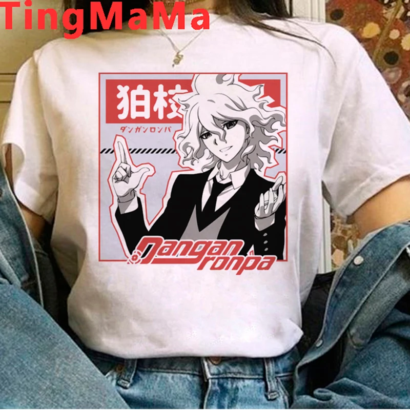 Danganronpa Nagito Komaeda Ouma Kokichi tshirt clothes women tumblr graphic tees women white t shirt aesthetic clothes harajuku t shirt oversize