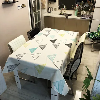 

Modern Simple Tablecloths Geometric Microwave Oven Dustproof Mat Dining Table Cover Writing Table Table Cloth for Home Decor