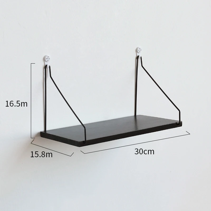 

Simple Wooden Wall Shelf Creative Hall Storage Rack Home Decoration Ornaments Kids Room DIY