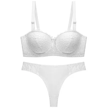 

Small breast bra thong sets push up bra fashion yong girl lingerie sets push up underwear sets bra string sets intimates set new