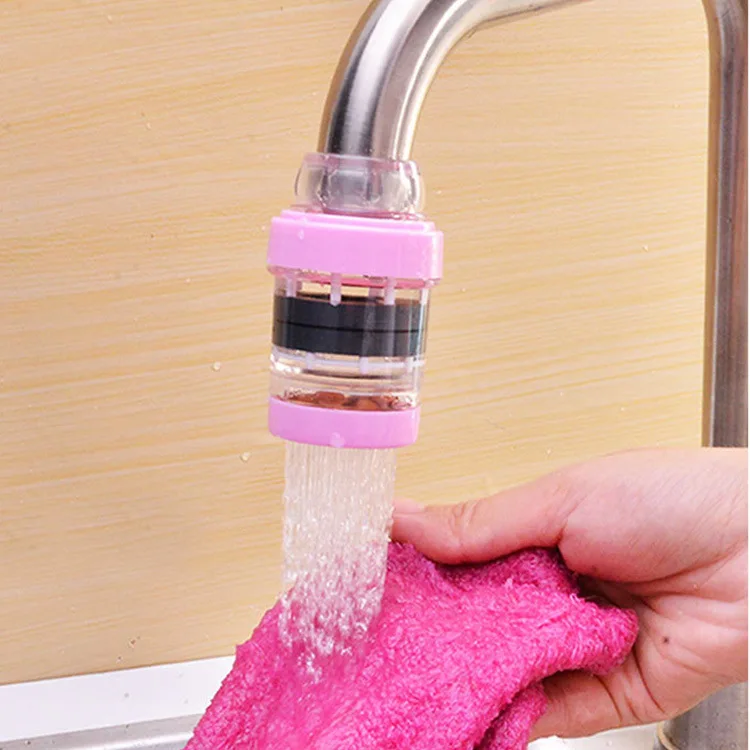 Red/White 360 Rotary Bathroom water filter Stream Faucet Pull out Universal Plastic Kitchen Faucet Shower Head Economizer