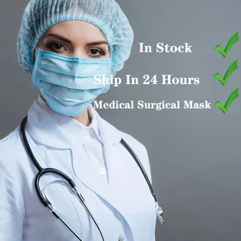 

100pcs Fast delivery Hot Sale 3-layer mask Face Mouth Masks mascherine Disposable Anti-Dust Meltblown cloth Masks Earloops Masks