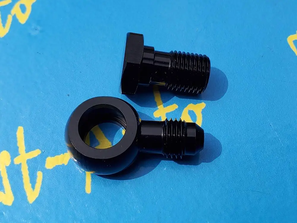 Banjo bolt M12 P1.5 * 1 5 адаптер для 4an an4 an 4 7/16unf топливное масло ptfe тормозной шланг|hose end