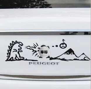 D-186 peugeot 3073084085083008 наклейка заднего логотипа Забавный монстр стикер автомобиля