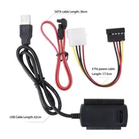 כונן קשיח כבל מתאם SATA יציאה / PATA / IDE כונן USB 2.0 כבל ממיר מתאם עבור 2.5 / 3.5 אינץ 
