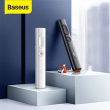 Baseus Wireless Presenter Puntatore Laser USB con Telecomando A Raggi Infrarossi di Controllo Presentatore Penna Per Il Proiettore PPT di Powerpoint Penna Scorrevole