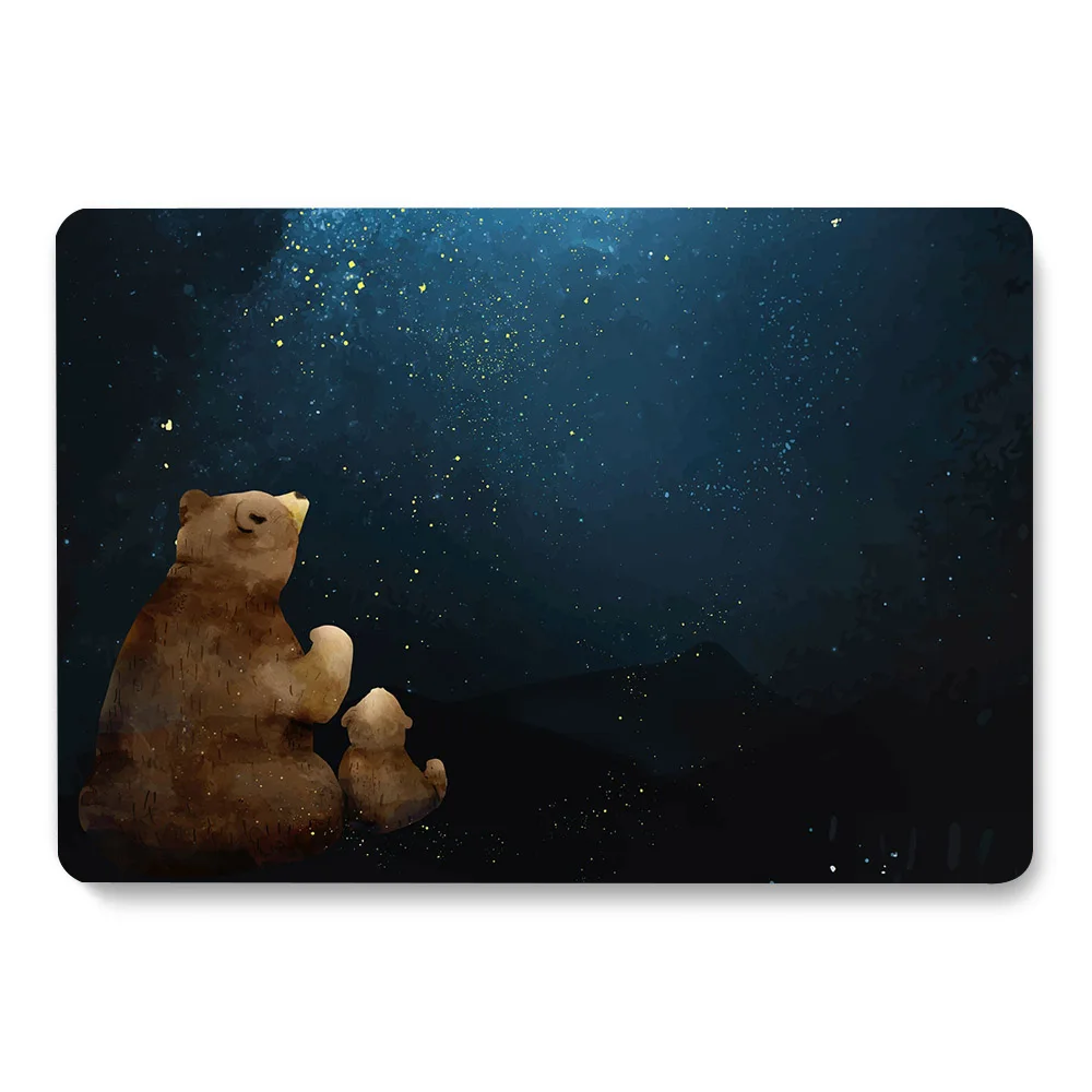 Galaxy Wishes Bears Pattern Laptop Case For MacBook Retina Air 11 12 13.3 New Pro 15.4 16 inch Cover shell | Компьютеры и офис