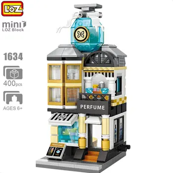 

LOZ City Town Mini Street View 400pcs Perfume Building Blocks 3D Architecture DIY Bricks Model Store Shop Assembly Toy Kids Gift