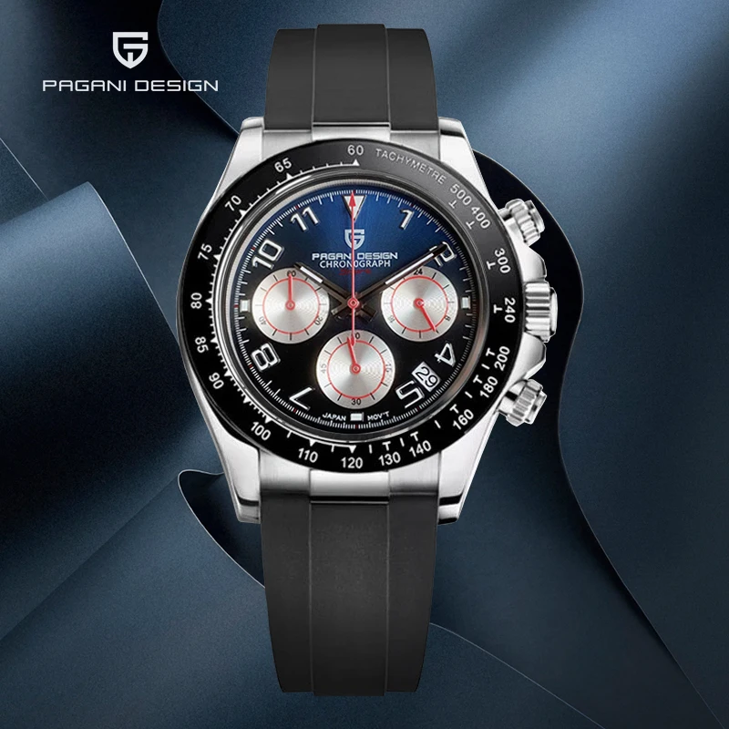 

PAGANI DESIGN Mens Watches Automatic Wristwatch Men Multifunction Top Quartz Watch Men Chronograph Waterproof VK63 Reloj Hombre