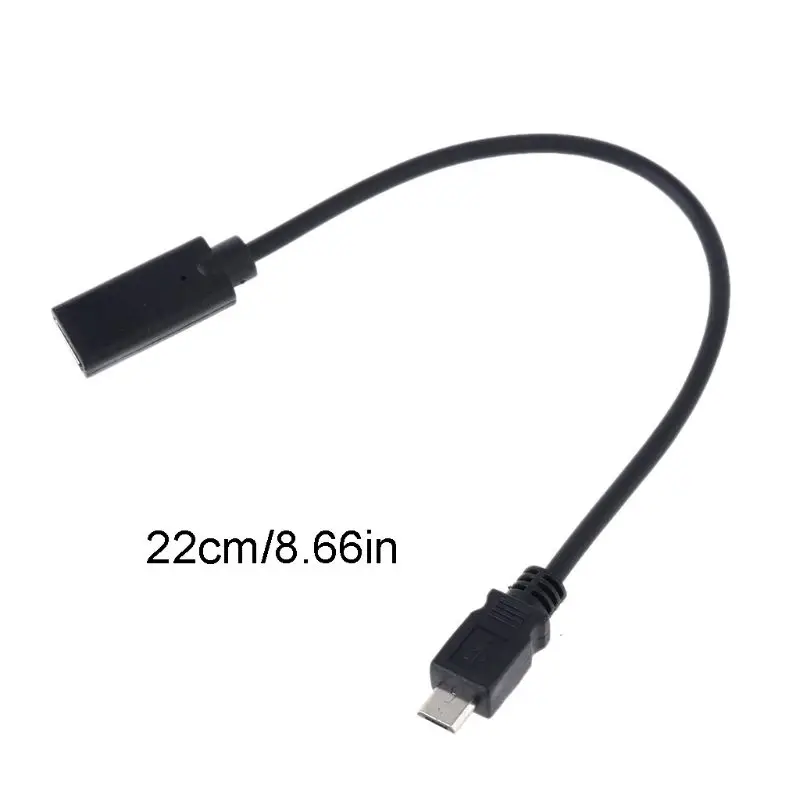 Micro USB Мужской к type C Женский адаптер конвертер кабель для мобильного телефона планшета H37E