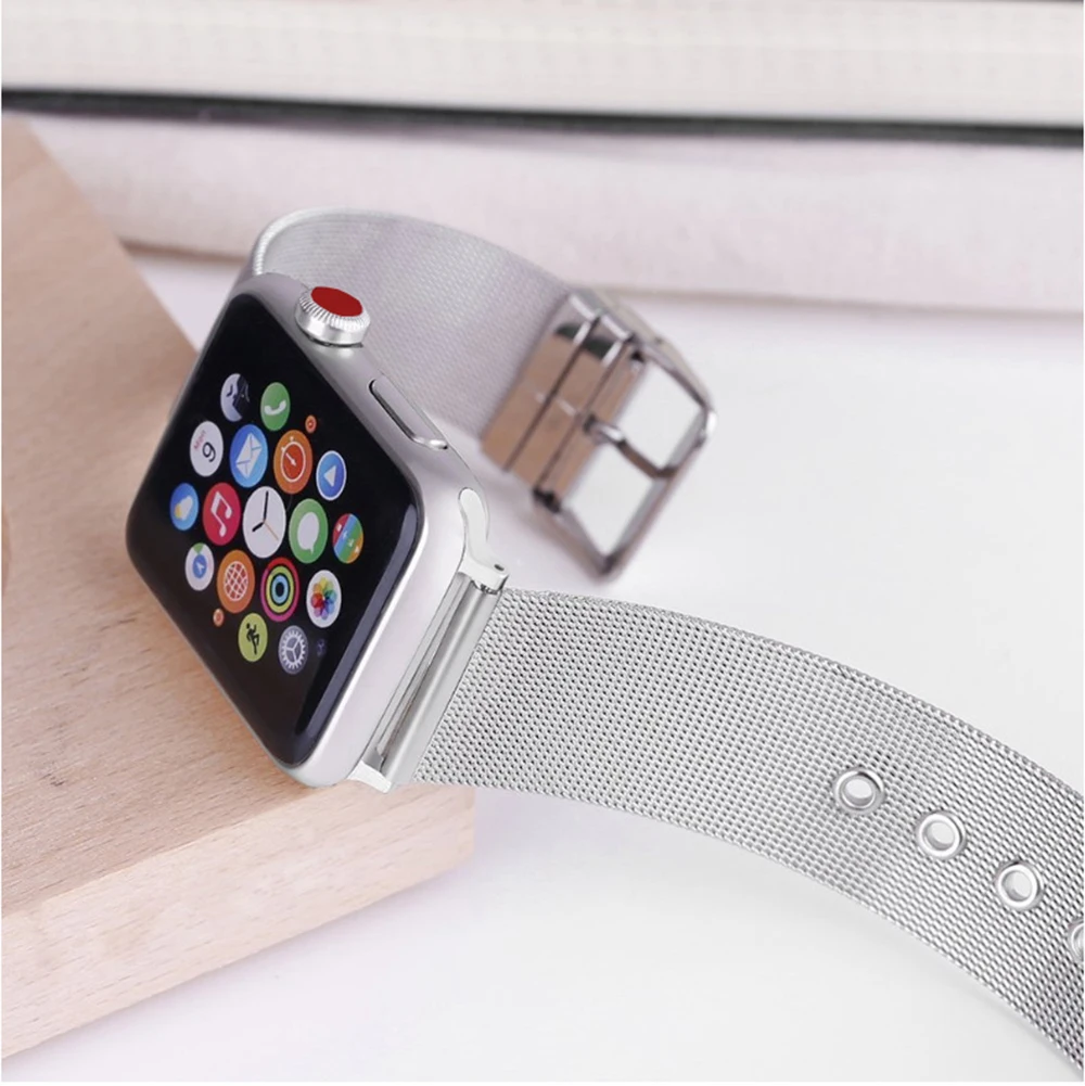 Quality Milanese Strap for Apple Watch Band Series 4 40mm 44mm Stainless Steel Bracelet for iWatch Series 3 / 2 / 1 38mm 42mm for Women Men