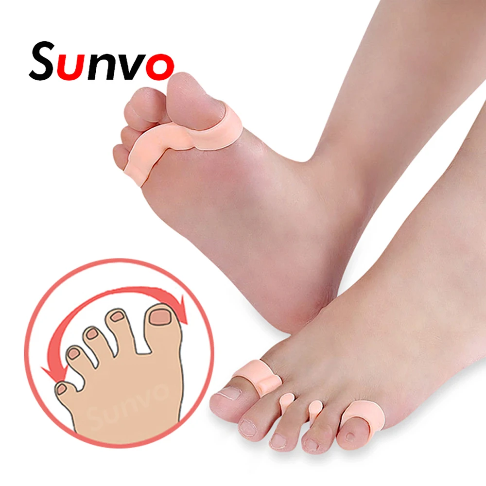 

Sunvo Hallux Valgus Orthotics Bunion Splint for Separate All Toe Big Bone Orthopedic Foot Hammer Corrector Separator Inserts Pad