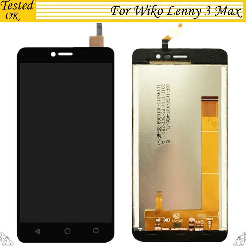 5 0 дюймовый ЖК дисплей для Wiko Lenny 3 Max + дигитайзер сенсорного экрана 100%
