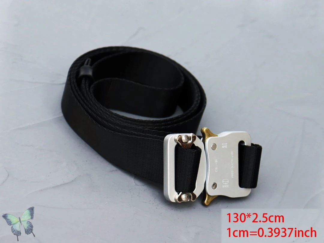 1017 ALYX 9SM Belts Canvas Unisex Hip Hop ALYX Buckle Belts Tactics Safety branded belt for men Belts