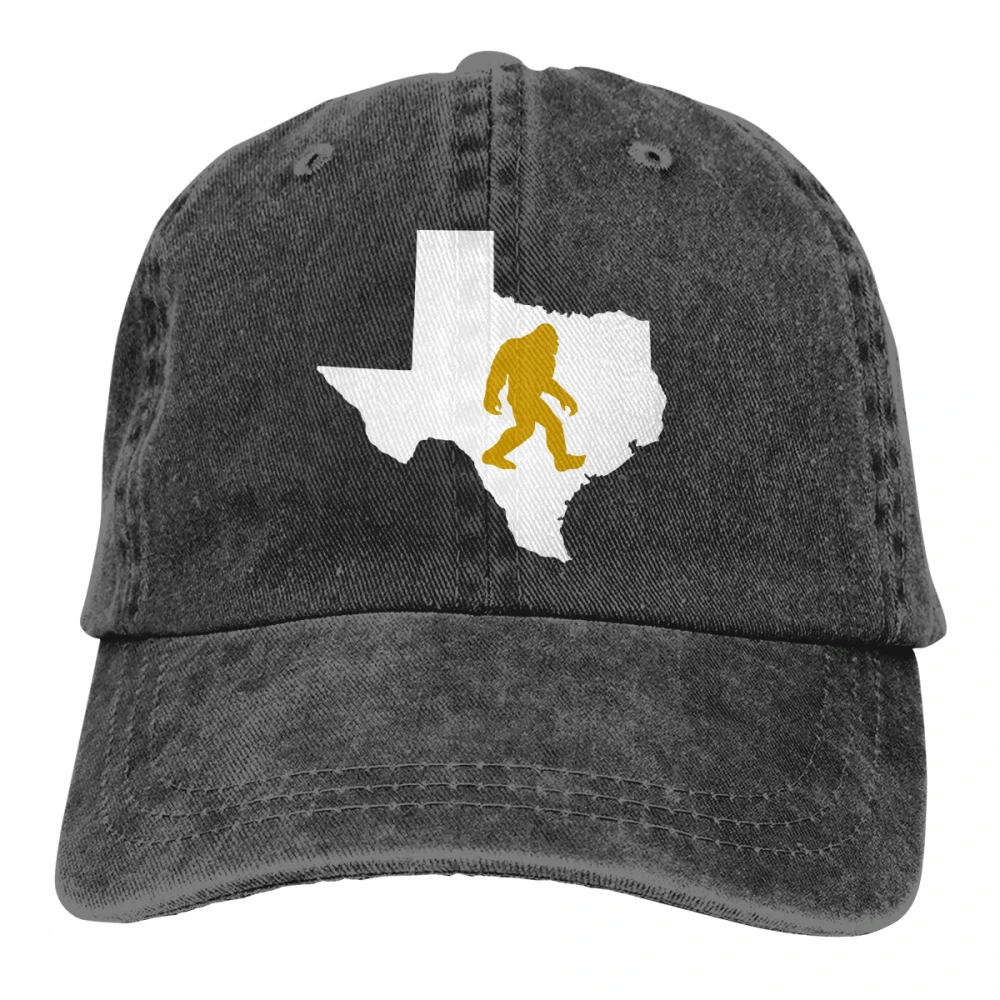 Texas Sasquatch Bigfoot Casquette темно-синие унисекс Мужские Женские джинсовые бейсболка с ремешком кепки Регулируемая шляпа для гольфа папа