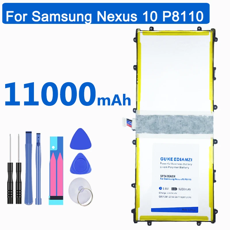 GUKEEDIANZI Новинка SP3496A8H 11000 мАч перезаряжаемые планшеты PC батарея для samsung Google Nexus 10 GT-P8110 GT P8110 HA32ARB