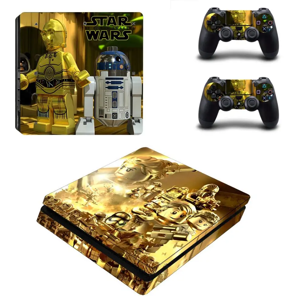 YSP4S-0379 Star Wars: The Force Awakens PS4 Slim sticker s Play station 4 Slim Skin sticker для консоли и контроллера playstation 4 Slim - Цвет: YSP4S-0379