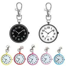 Pocket Watches Clock Medical-Keychain Analog Nurse Brooch Fashion Gift Round Dial Quartz