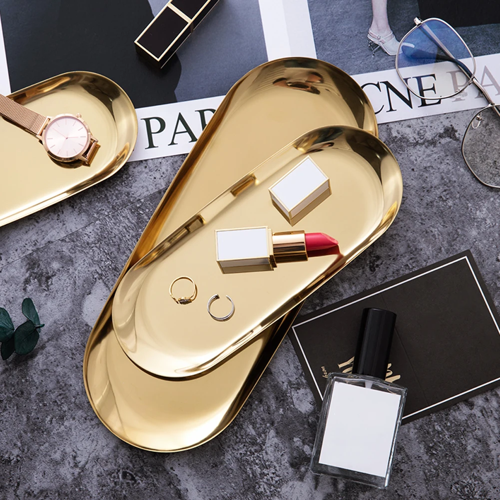 Поднос для хранения из нержавеющей стали в скандинавском стиле Роскошная