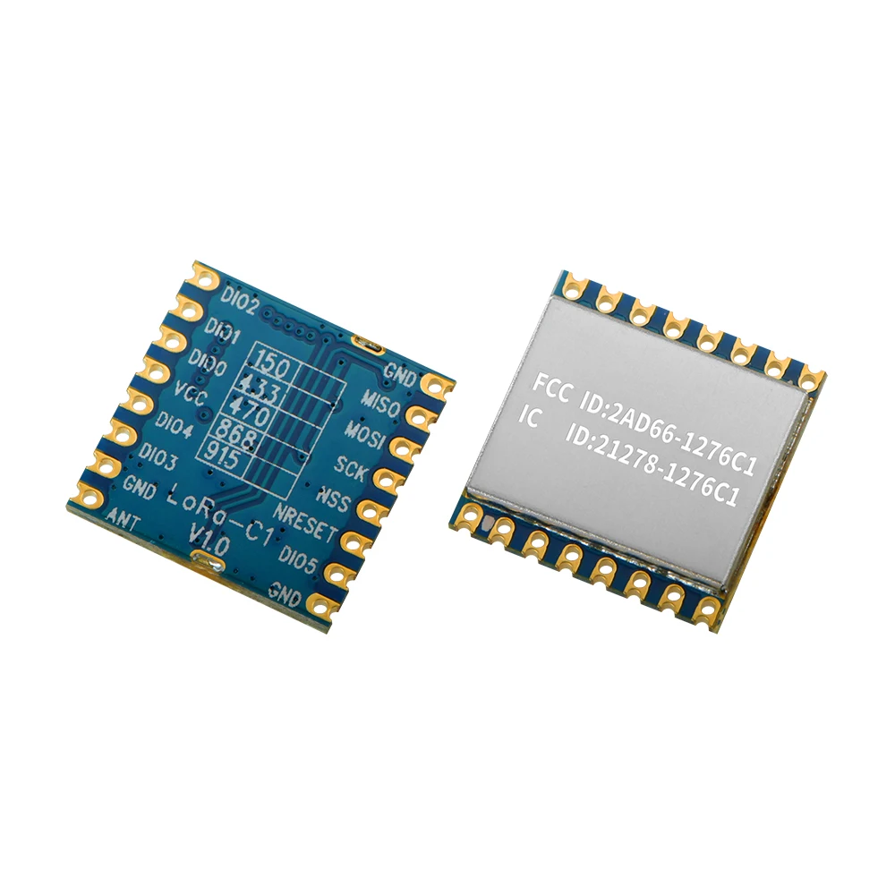 G-nicerf FCC 20 шт. LoRa1276-C1 + пружинная антенна 915 МГц LoRa модуль 100 мВт 20dBm МГц/868 4 км в