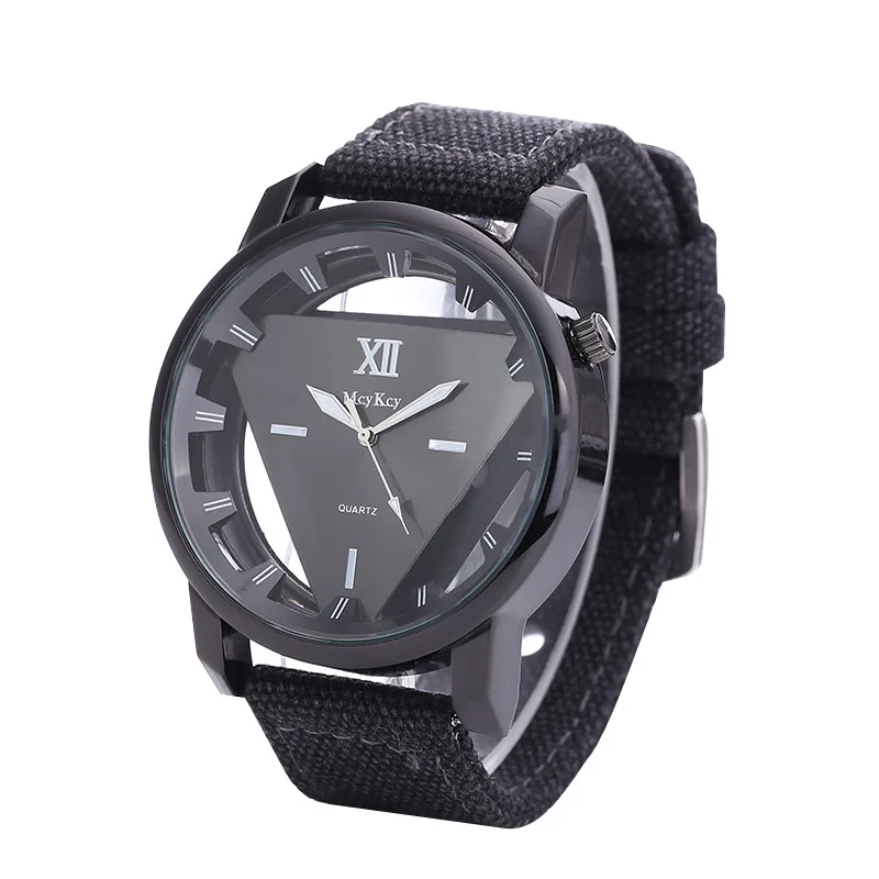 

New Style Korean-style Hollow Triangular Watch Outdoor Sports Military Watch Fashion