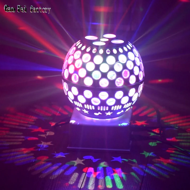 Colorful Sound Activated Magic Ball LED Stage Light RGB Disco Christmas Party DJ