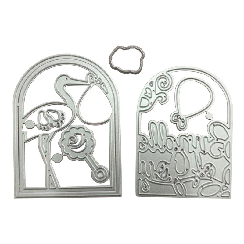 

Flamingo Metal Cutting Dies Grand Arch Card Etched Dies 3D Vignettes Collection For DIY Scrapbooking Paper Card Craft