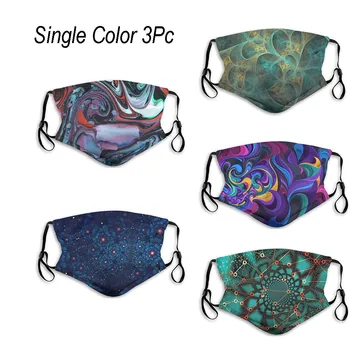 

3pc Mouth Masks for Dust Protection Face Mask Washable Earloop Mask Washable Fabric Face Mask Reusable Soft and Breathable