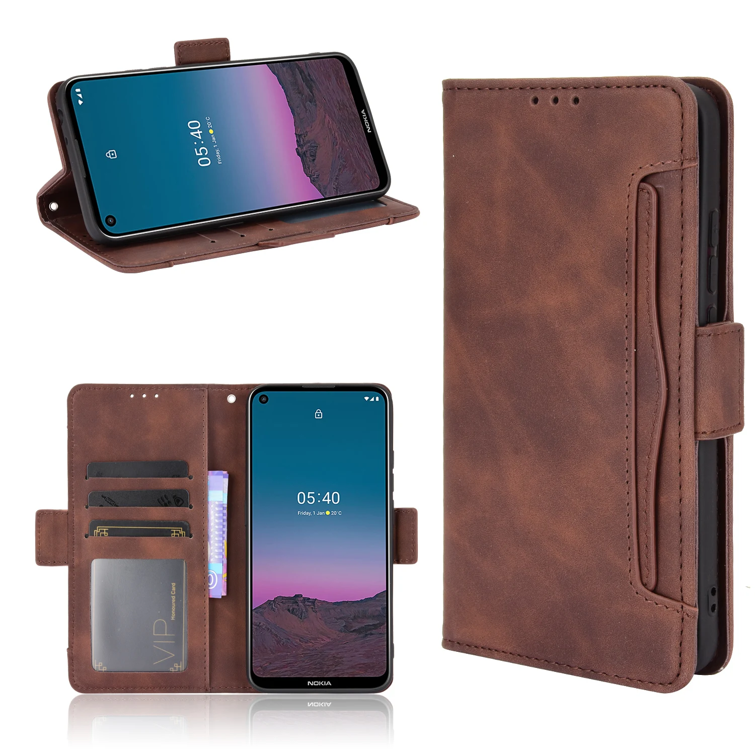 Moex® Cover Ultra-sottile Per Nokia 5, Custodia Rigida Anti-Graffio, Dorato Metallico - 3