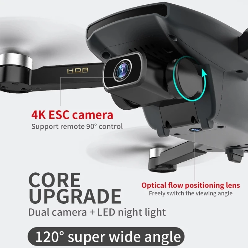US $121.70 Fitenk Sg108 Gps Drone With 5g Wifi Fpv 4k Dual Hd Camera Professional Brushless Foldable Rc Quadcopter Follow Me Mini Dron L108