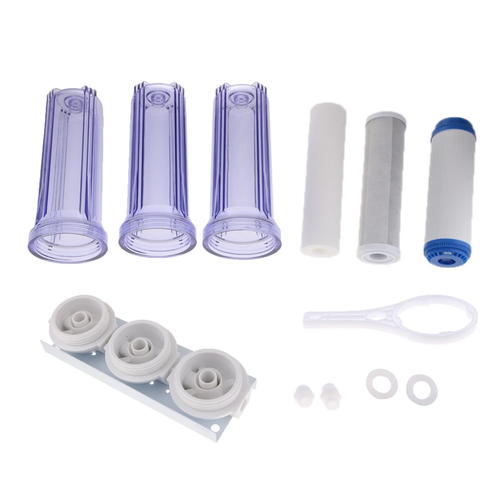 10 inch transparent PET filter bottle UDF pre-filter for Water purifier protector Household Drinking Water Filter Replacement