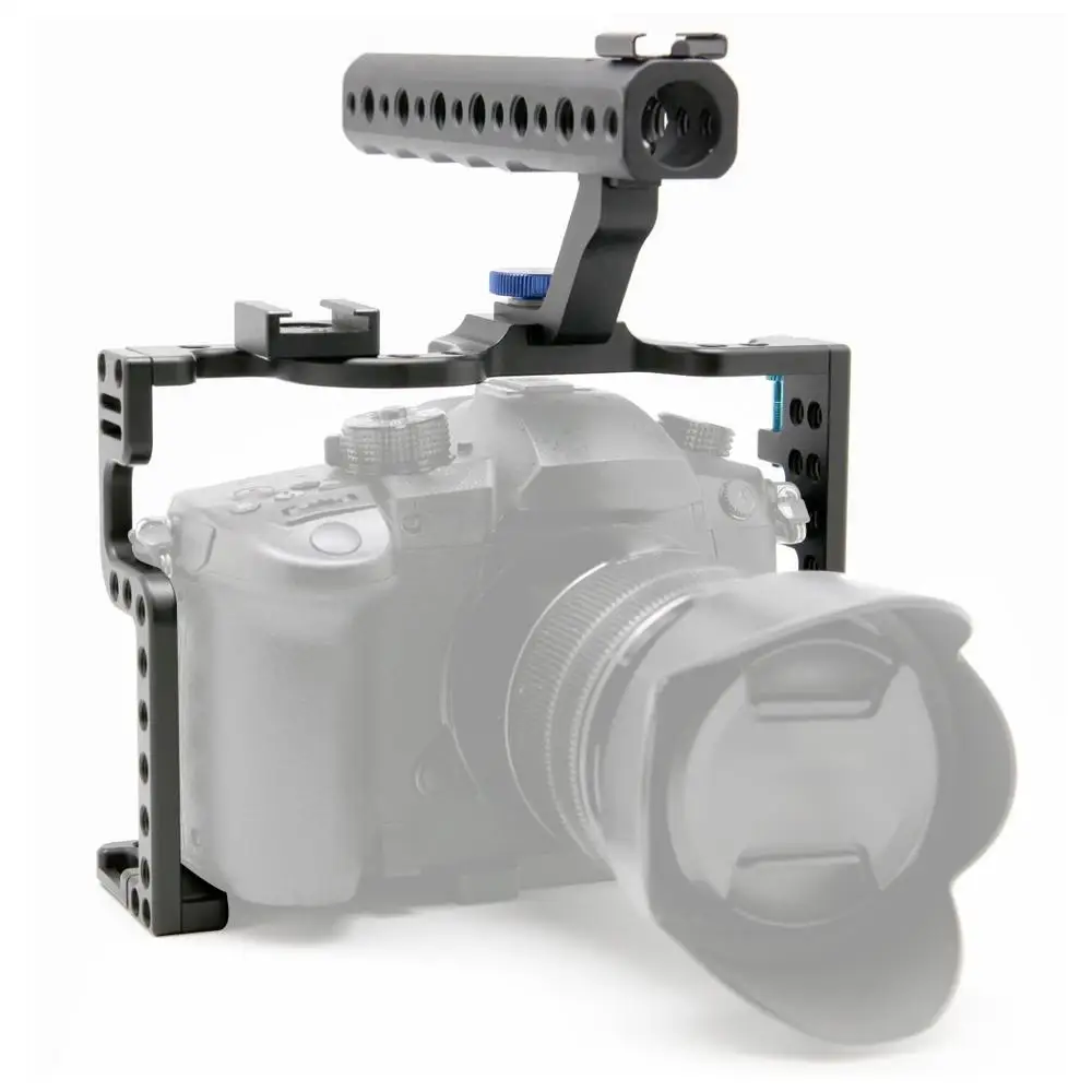 

Camera Cage Protecting Case Mount with Top Handle Grip for Panasonic Lumix GH5/GH5s Camera Photo Studio Kit