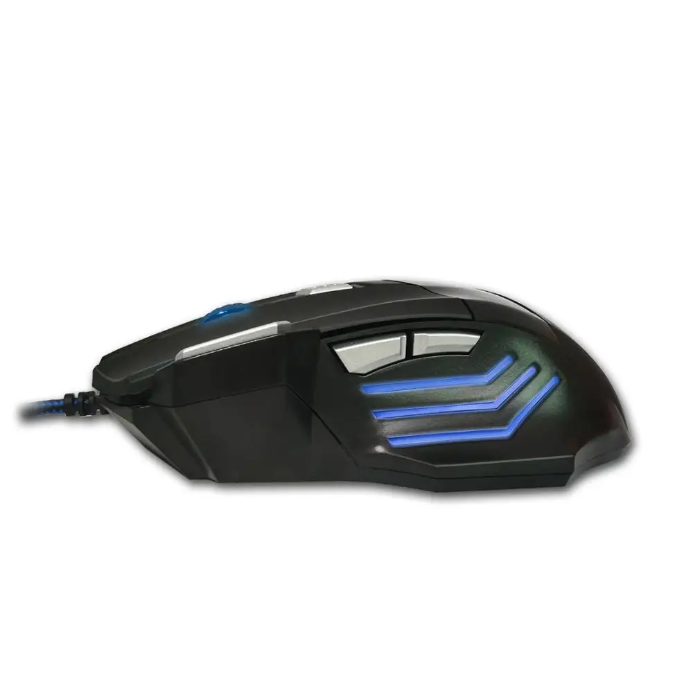 Проводная игровая мышь с 7 клавишами и уровнями оптическая 6800 DPI компьютерная