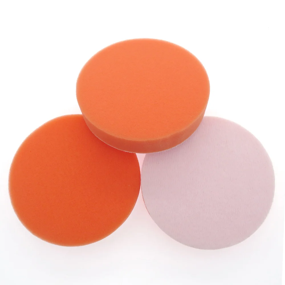 

15Pcs 5 Inch 125MM Buffing Sponge Pad Orange Sponge Rubbing Ruber Scouring Pad All Purpose for Car Bathroom Kitchen